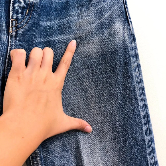 Moussy Vintage Orin JW Tapered Straight Leg High Waist Distressed Denim Jeans 25 - Picture 4 of 11